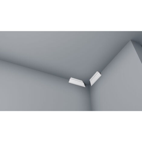 D7-INTERNAL-CORNERS DECOFLAIR Moulure de plafond Polystyrène HD 40 x 45 x 2000 - 1 pièce (1/3)