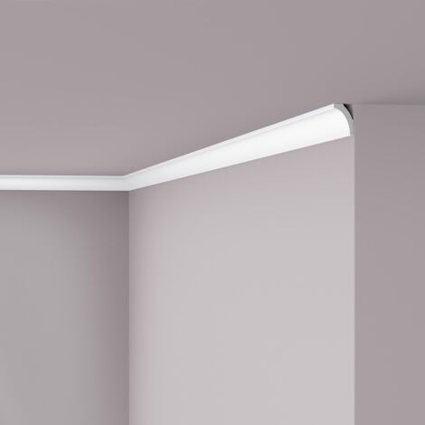 WT8 WALLSTYL Moulure de plafond Polystyrène HD Noël & Marquet 30 x 20 x 2000 - 1 pièce