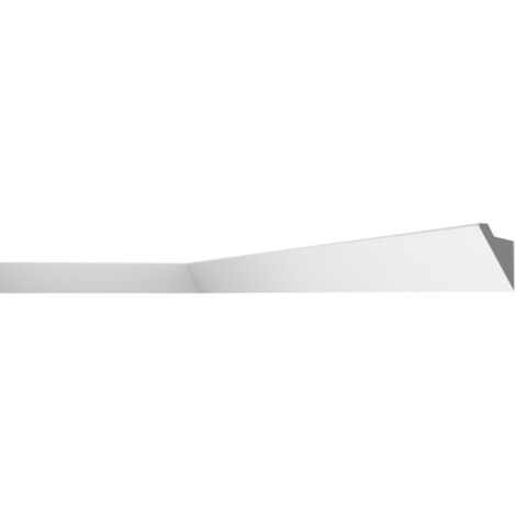 NMC – IL4 Moulure de plafond polystyrène HD 60 x 36 x 2000 – Éclairage LED indirect – 1 pièce pour intérieur moderne