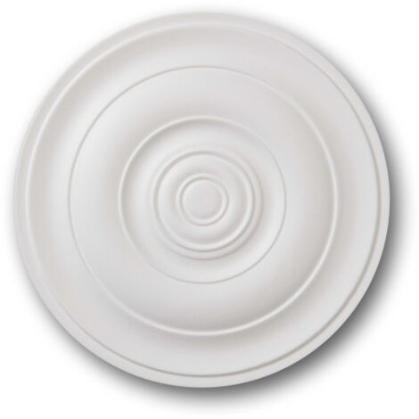 Rosace en polystyrène expansé 22 x 465 x 465 mm – Léger – Se colle facilement au plafond – Peut être peinte – 1 pièce – Decoflair