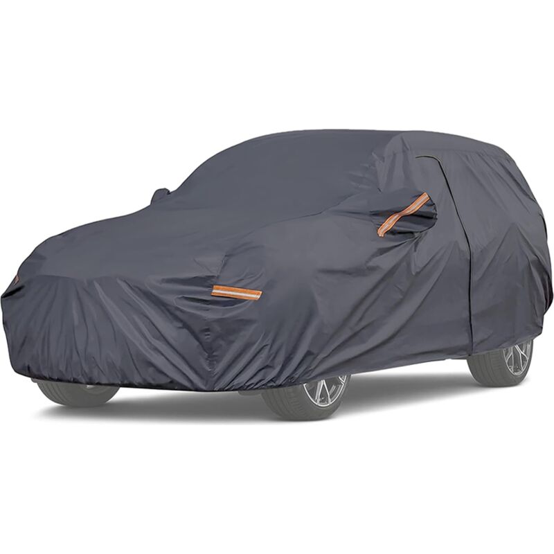 TELO AUTO SUV COPRIAUTO FELPATO IMPERMEABILE ZIP E RIFRANGENTI PER Q2  M:430x178x145cm