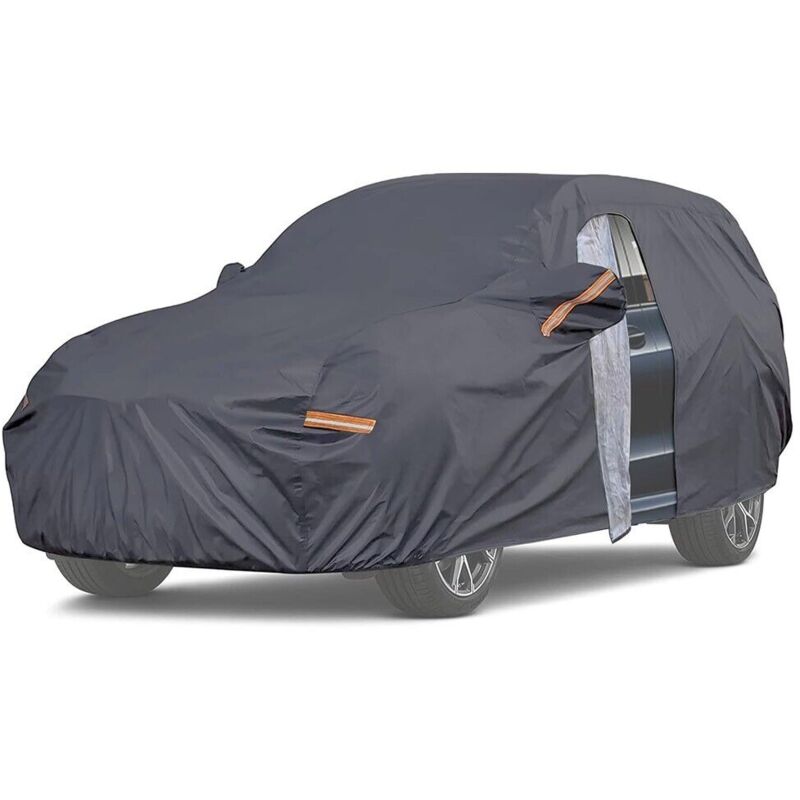 TELO AUTO SUV COPRIAUTO FELPATO IMPERMEABILE ZIP E RIFRANGENTI PER TARRACO  XL:482x178x145cm