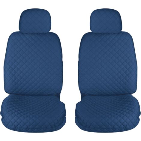 Lupex shop - Coprisedili auto universali, mod. A22, anteriori e posteriori (Set 2pz Anteriori) - colore Blu Scuro