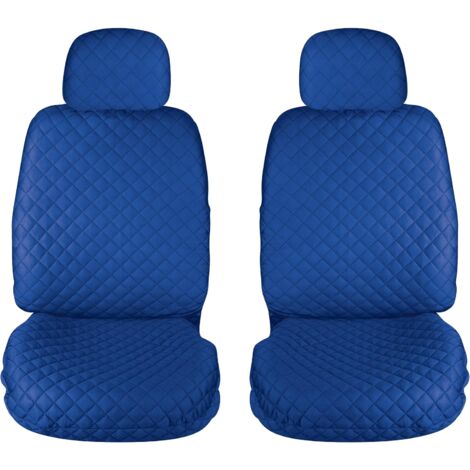 Lupex shop - Coprisedili auto universali, mod. A22, anteriori e posteriori (Set 2pz Anteriori) - colore Blu Chiaro