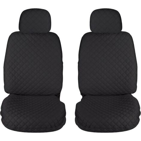 Lupex shop - Coprisedili auto universali, mod. A22, anteriori e posteriori (Set 2pz Anteriori) - colore Nero