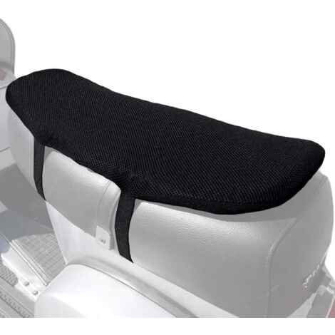 Lupex Shop - Cuscino per copertura sella in gel 3d universale per moto e scooter, regolabile, antiscivolo, traspirante e flessibile, dimensioni: 62x29x3cm