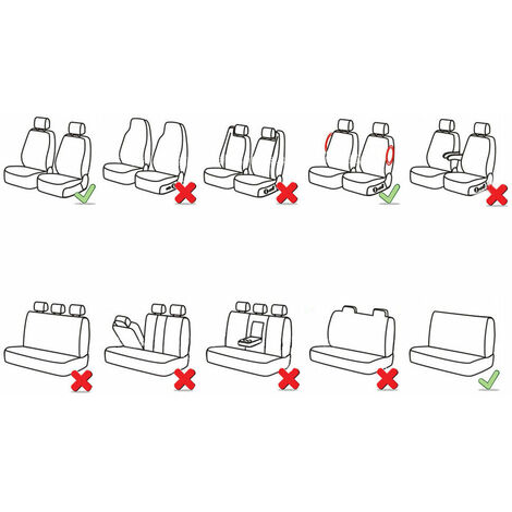 COPRISEDILI AUTO MODELLO UNIVERSALI PER UTILITARIE SOFT KIT ANTERIORE- POSTERIORE