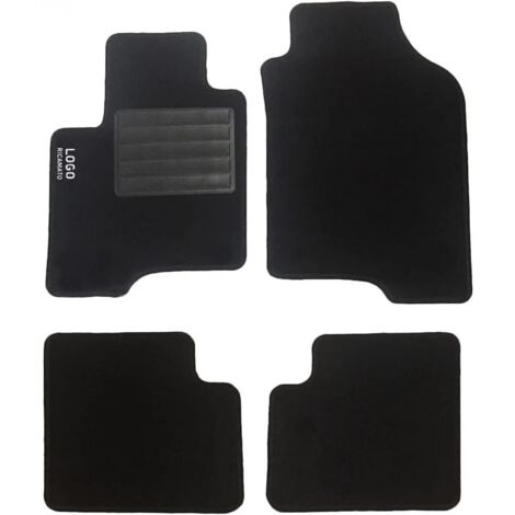 LUPEX SHOP - Tappetini auto compatibili per Panda del 2003, in moquette nera, anteriori e posteriori