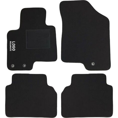 LUPEX SHOP - Tappetini auto compatibili per Astra J con 4 clip di fissaggio, in moquette nera