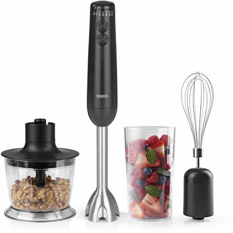 Russell Hobbs 24702 Matte Black 3in1 Hand Blender, Electricals