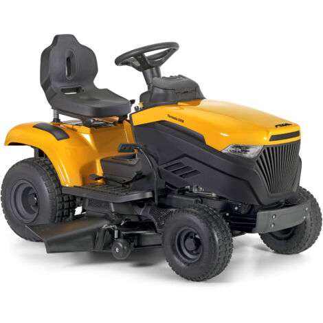 STIGA Tornado 5108 trattorino da giardino 108 cm - motore ST500 da 452 cc - scarico laterale e mulching - asse anteriore in acciaio - fari a LED - gancio di traino e caricatore batteria in dotazione