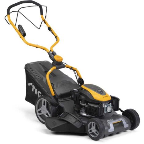 STIGA Combi 753 SE - tosaerba con trazione 4-in-1, motore a scoppio, avviamento elettrico, per grandi giardini