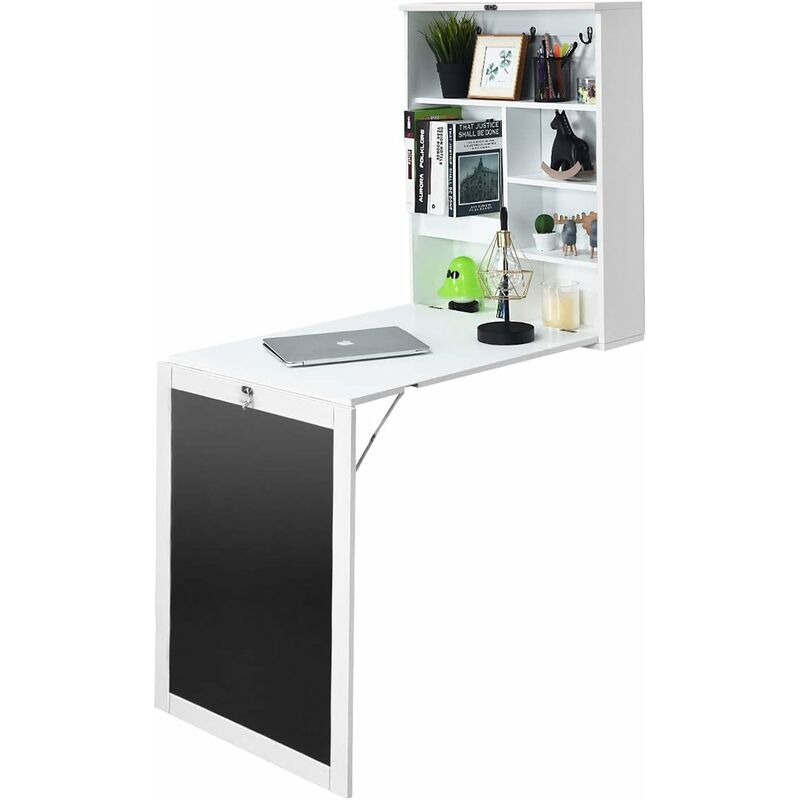 Escritorio plegable para montar en la pared y mesa de comedor | Mesa  plegable para cocina y sala de estar | Mesa de montaje en pared resistente  (mesa
