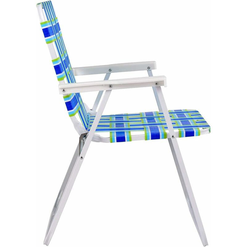 Giantex Sillas de camping plegables, sillas de playa portátiles con  respaldo bajo con marco de bambú sólido y tela transpirable, sillones al  aire