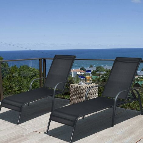  Giantex Tumbona para exterior, silla de playa plegable