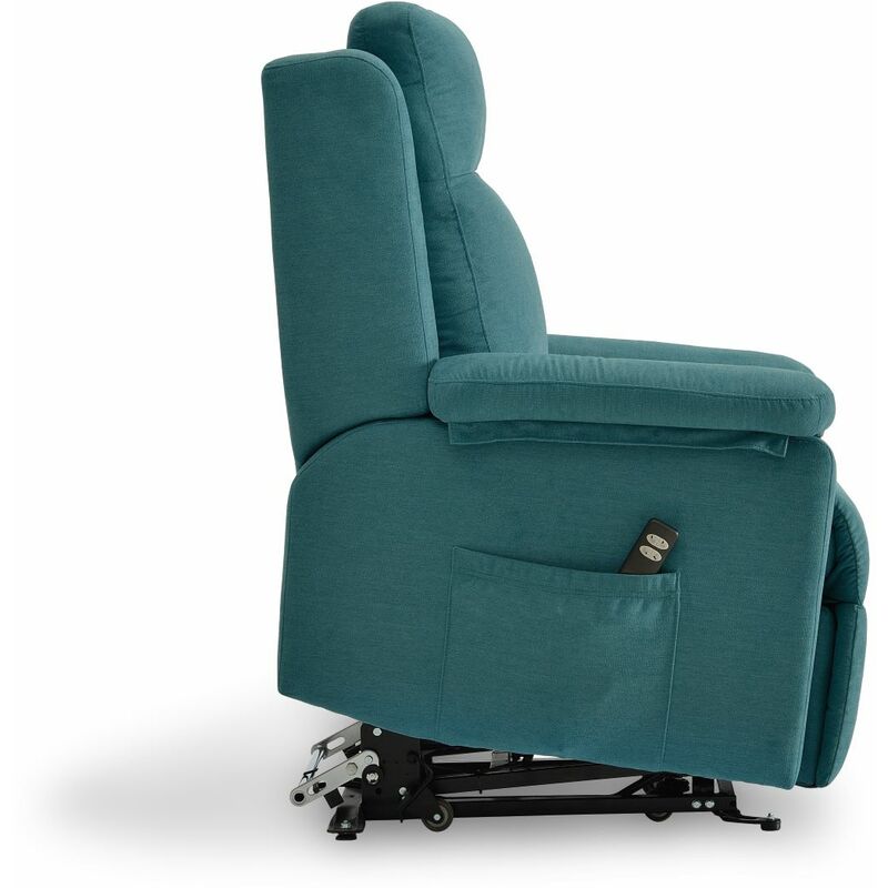 SILLÓN CALYPSO | Häusbed | Sillón Eléctrico Power Lift levanta personas “Puesta en Pie” |106x68x100 cm | Turquesa