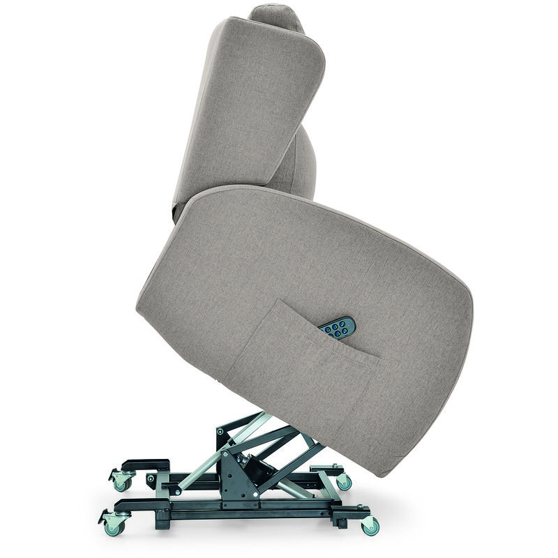 SILLÓN JESSËN | Häusbed | Sillón Eléctrico Power Lift levanta personas “Puesta en Pie” | 111x69x90 cm | Gris Claro