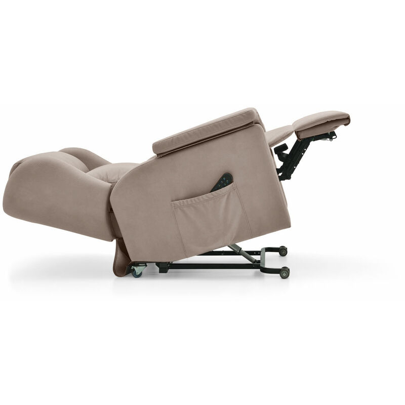 SILLÓN MAXIM | Häusbed | Sillón Eléctrico Power Lift levanta personas “Puesta en Pie” | 111x81x91 cm | Gris Claro