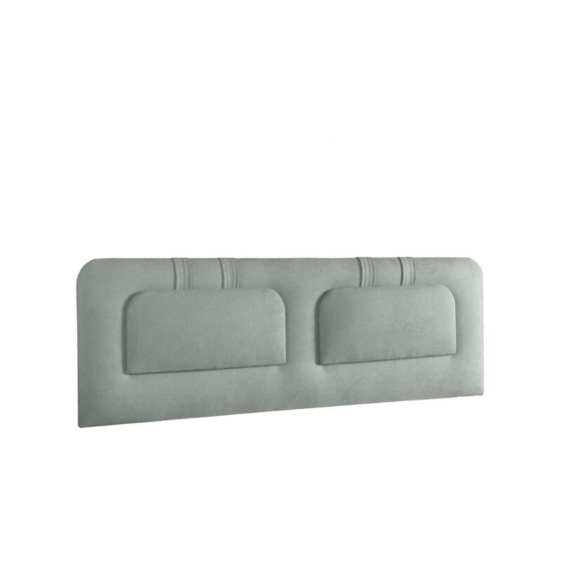 Cabecero 145x50x7 Häusbed Cabecero Tapizado BLUME Cama 140 Anclaje en Pared Microfibra AquaClean Aguamarina