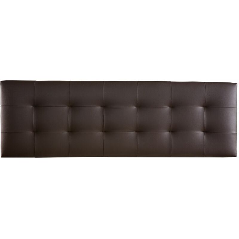 Cabecero 145x50x7 Häusbed Cabecero Tapizado VERSALLES Cama 120 Anclaje en Pared ado Polipiel Chocolate
