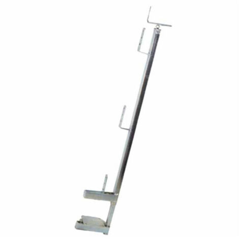 Parapetto Con Bascula Zincato Universale - Altezza 100cm, Apertura 80cm, Conforme EN 13374, Per Balconi E Scale - Foto 6