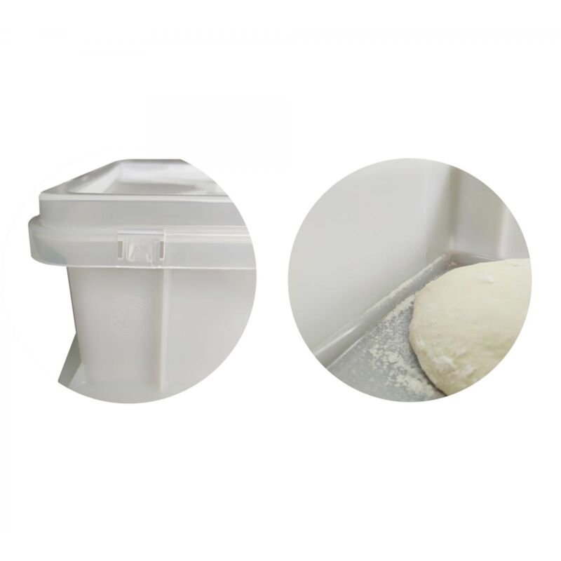 Cassetta Portaimpasto OPIROS 30x40x10 Cm Con Coperchio Trasparente - Per Pizza, Pasta E Lievitati - Foto 5