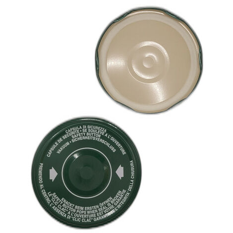 CAPSULE CON FLIP CLIC CLAC mm.82 COPERCHI PER BARATTOLI VETRO pz.50