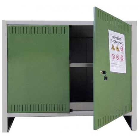 ARMADIO MINI FITOFARMACI 100X40X80 IN KIT CERTIFICATO PER PRODOTTI FITOSANITARI (1/2)