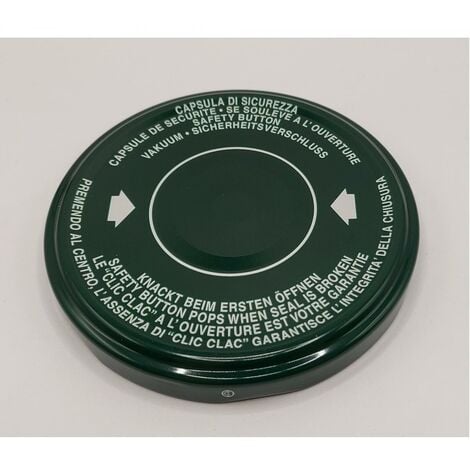Tappi Con Flip Centrale Per Sottovuoto Barattoli 63 -Pz 100 Colorati