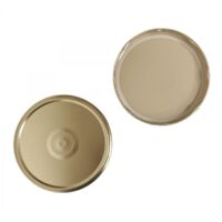 CAPSULE CON FLIP CLIC CLAC mm.110 ORO pz.5 COPERCHI PER BARATTOLI VETRO GRANDI