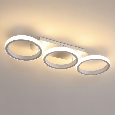 Modern Design LED Ceiling Light 32W Circle Rings Warm White 3000K For ...