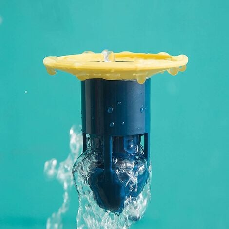 Siphon de Sol Filtre d'égout Bouchon d'égout connecteurs Anti-odeurs pour Le Drainage du Sol de la Douche pour Salle de Bain Pas de Filtre adapté aux fuites de Bain-Cuisine tuyaux (Bleu)