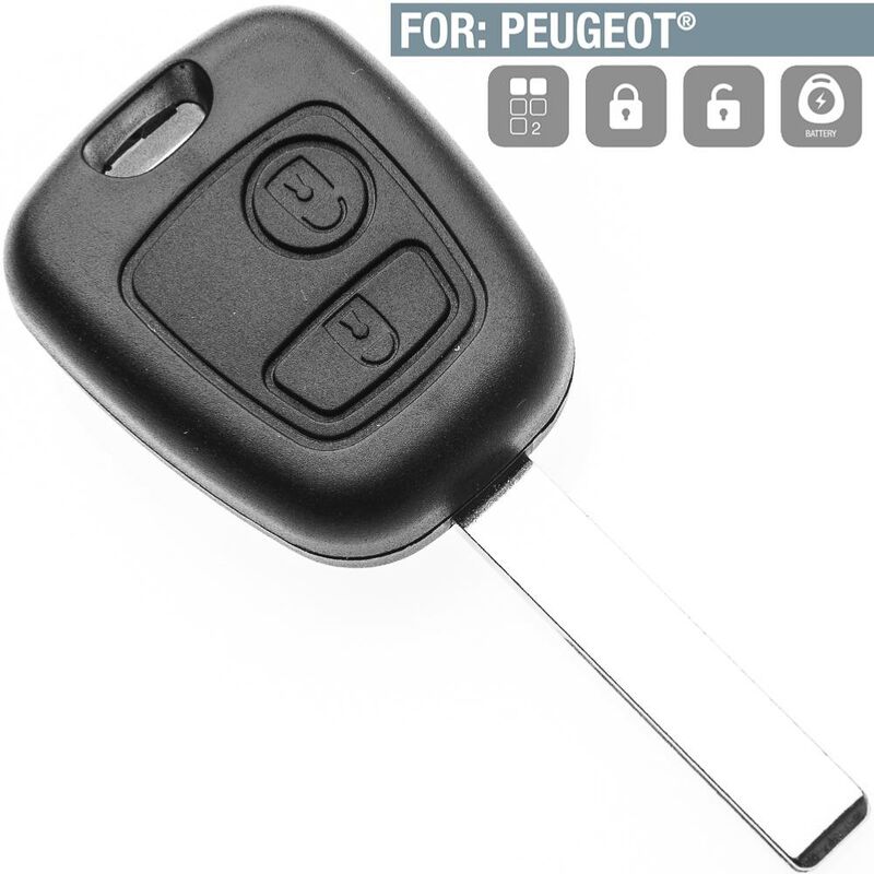Boitier télécommande 2 boutons Peugeot 106, 306