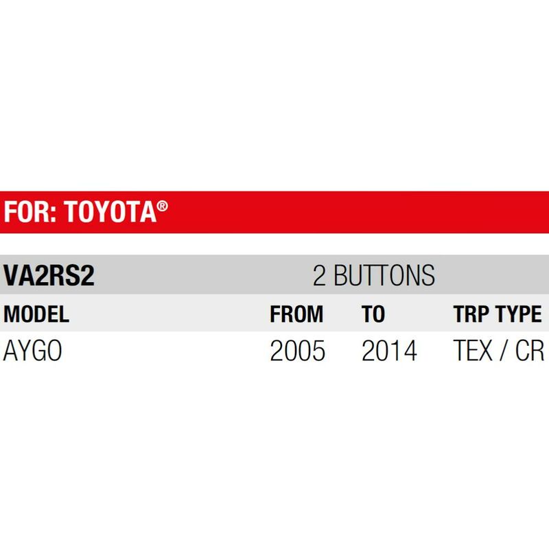 Coque Boitier de télécommande clé plip pour Toyota Aygo