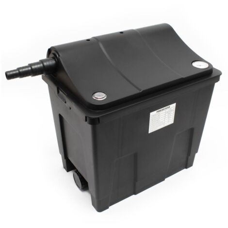 Filtre biologique de bassin 6000 l/h – Système de filtration mécanique et biologique – Pour bassins jusqu'à 8000 litres – Éponge filtrante spéciale