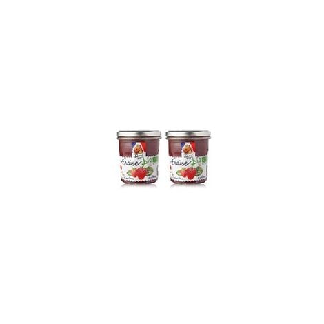 Préparation de fruit Fraise BIO LUCIEN GEORGELIN 2 X 320g