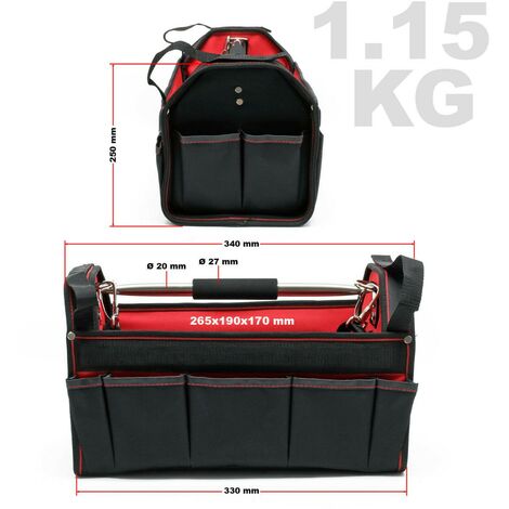 FACOM Caisse à Outil Sac Textile Pvc Probag enduit 50 Cm Capacité 12,25 L -  Bs.Lmbcpb : : Bricolage