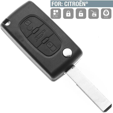 boitier clé Citreon C2 C3 C4 Picasso C5 C6 3 boutons