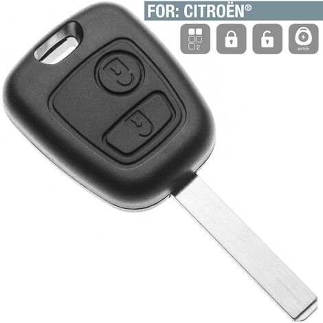 Boitier coque de clé 3 boutons Citroen Berlingo Peugeot Partner CE0