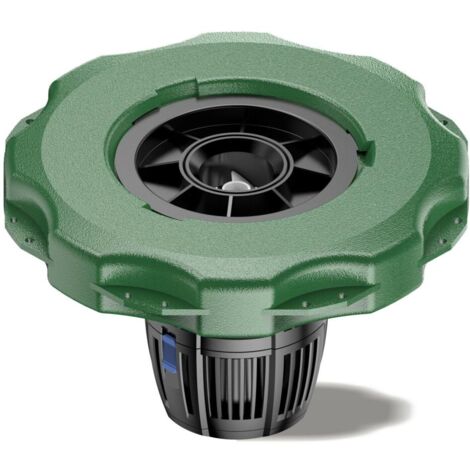 Fontaine flottante jet d'eau pour étang et piscine – Débit 20000 l/h – Hauteur colonne 1 m – Rayon pulvérisation 3 m – Filtre intégré