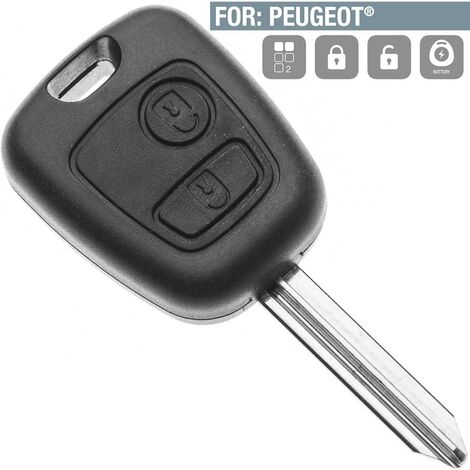 Clé Plip Compatible pour Toyota Aygo Peugeot 107 207 307 Citroen C1 C2 C3  C4 C5 C6 C8 Coque Boitier de Télécommande @Pro-Plip