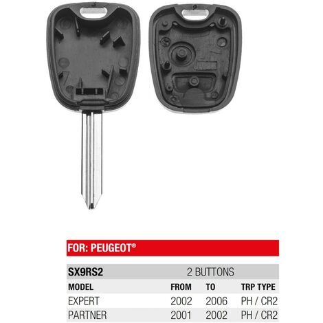 Electronique pour plip de clé 3 boutons Peugeot 207, Expert, Partner
