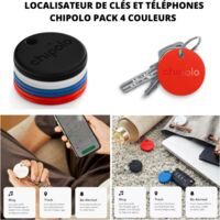 CHIPOLO Classic 4 localisateurs de clés et de téléphone PACK 4 COULEURS