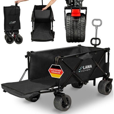 Relaxdays Einkaufstrolley, klappbar, 25 L Einkaufstasche mit Rollen, bis 10  kg belastbar, HBT: 91 x 40