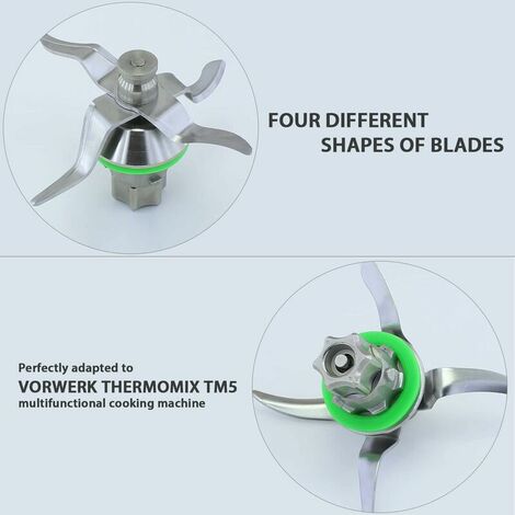 Rühraufsatz, Spatel und Ersatz Messer mit Dichtung passend für Vorwerk  Thermomix TM5