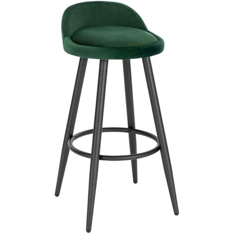 WOLTU 1x Tall Bar stools. Bar chairs with Backrest. Kitchen stools. Breakfast stools Green