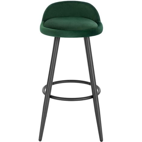 WOLTU 1x Tall Bar stools. Bar chairs with Backrest. Kitchen stools. Breakfast stools Green
