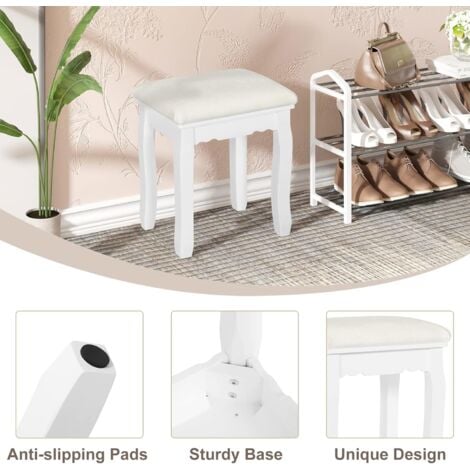 WOLTU Dressing table stool. Padded Vanity Stool - bedroom stool. dressing stool. Piano Stool