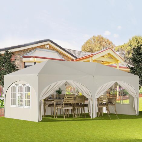 Woltu – Pop up gazebo 3m x 6m with sides – Waterproof 210D Oxford fabric – Height adjustable 250-258cm – Ideal for 10-15 people (1/5)