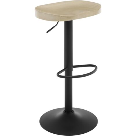 WOLTU Breakfast Bar Stools Set of 1 Bar Chairs for Kitchen Counter Height Adjustable, Solid Wood, Light Wood Colour